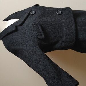 1960s Jackie O'esque Boucle Wool Suit in Black Size 6/8